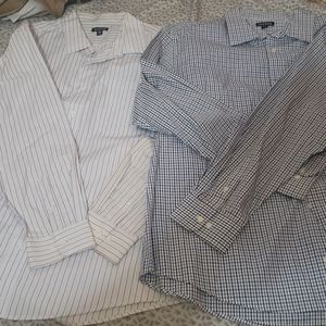 2 - George long-sleeved, button-up dress Shirts XL